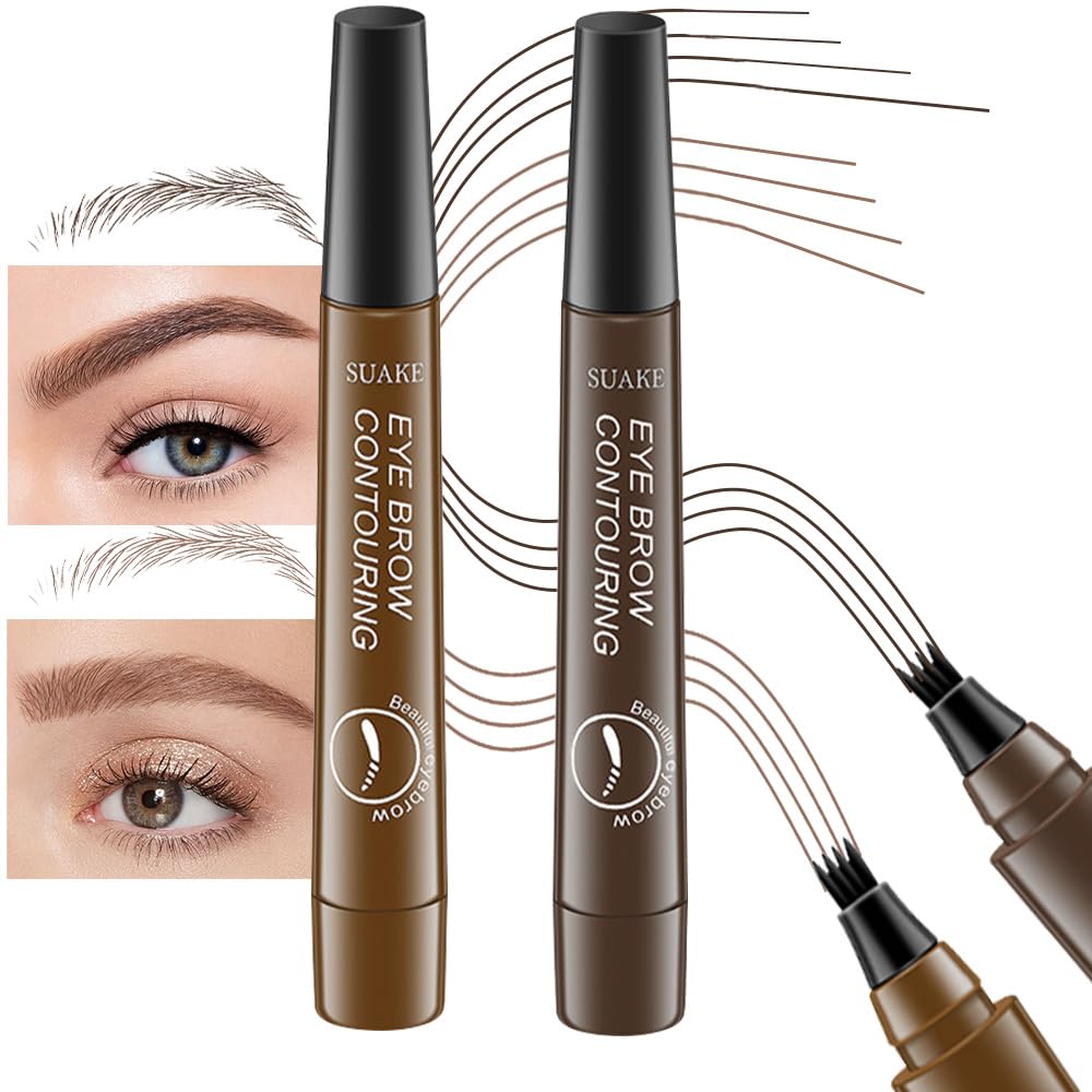 &be Liquid Eyebrow ダークブラウン 5本セット Amazon.com : evpct 2Pcs Medium Dark Brown Magic Microblading